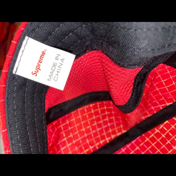 Supreme Red Reflective Ripstop Hat - Picture 4 of 4